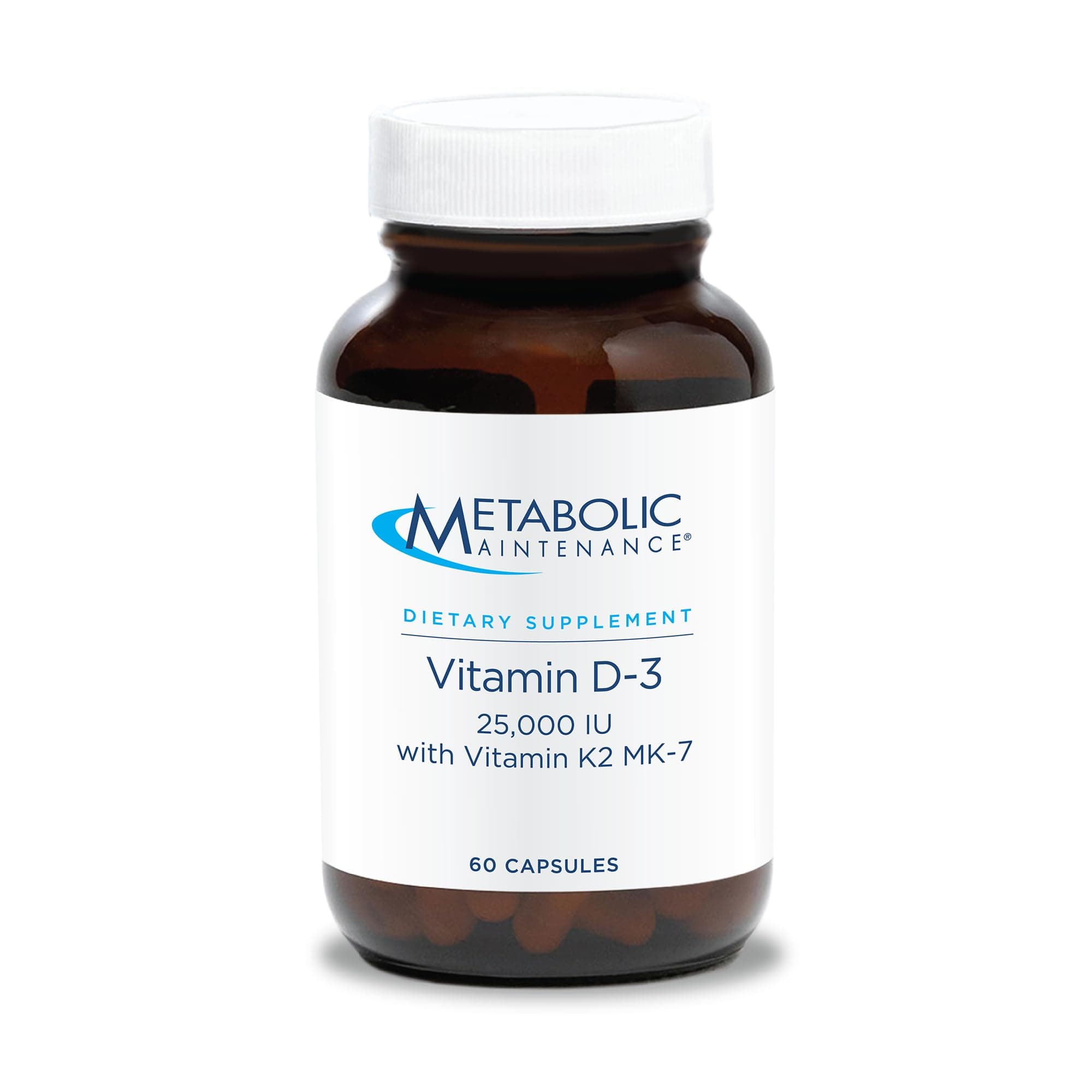 Metabolic Maintenance Vitamin D3 25000 IU with Vitamin K2 MK-7 - Delivers 625 mcg Vitamin D3 - Supports Bone Strength, Immune Balance & Healthy Mindset - 90 Servings - 90 Capsules