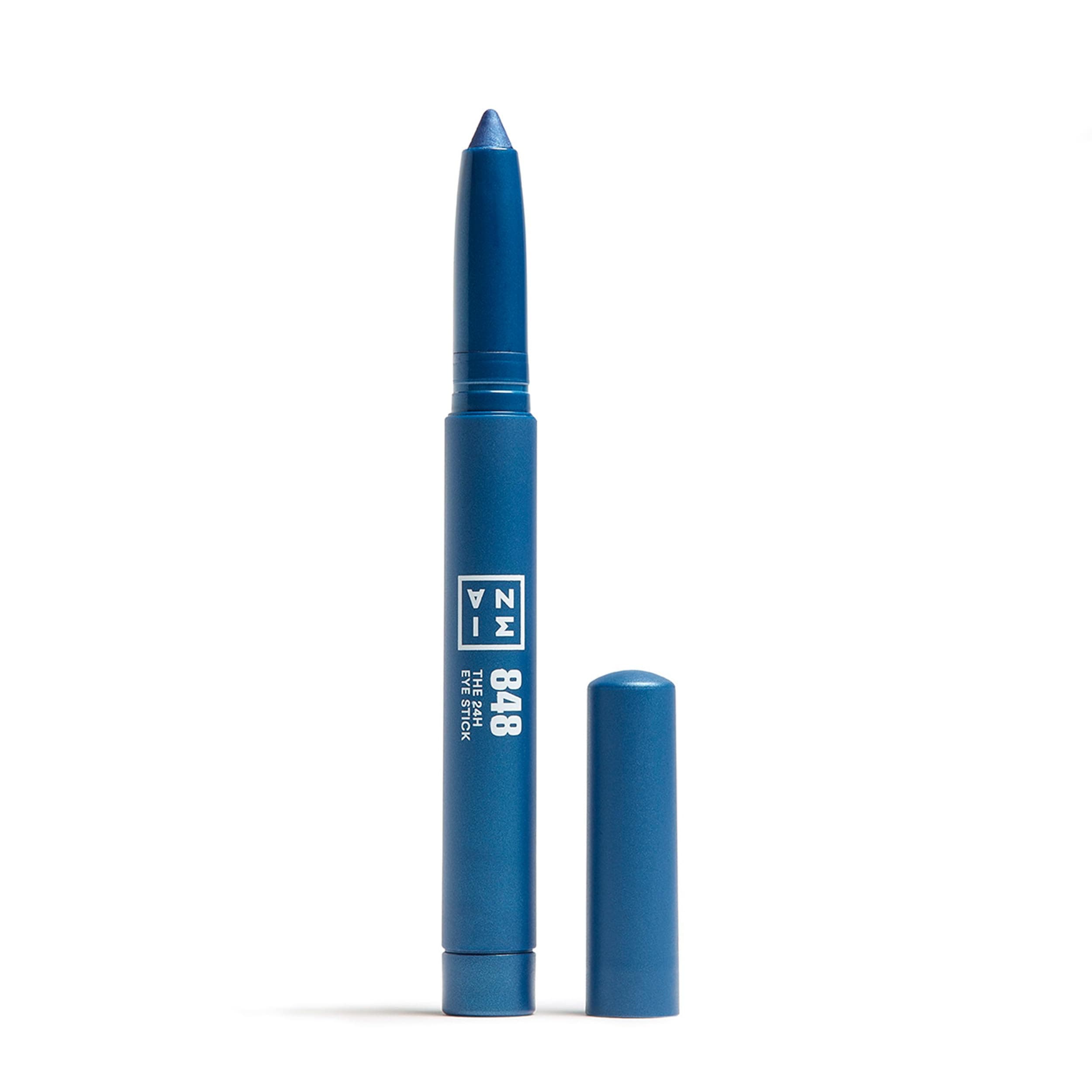 3INA MAKEUP - The 24H Eye Stick 848 - Light blue Eyeshadow Stick with Creamy Texture - 24H Waterproof Eyeshadow with Matte Shimmer & Metallic Finish - Multitaskig Eyeshadow