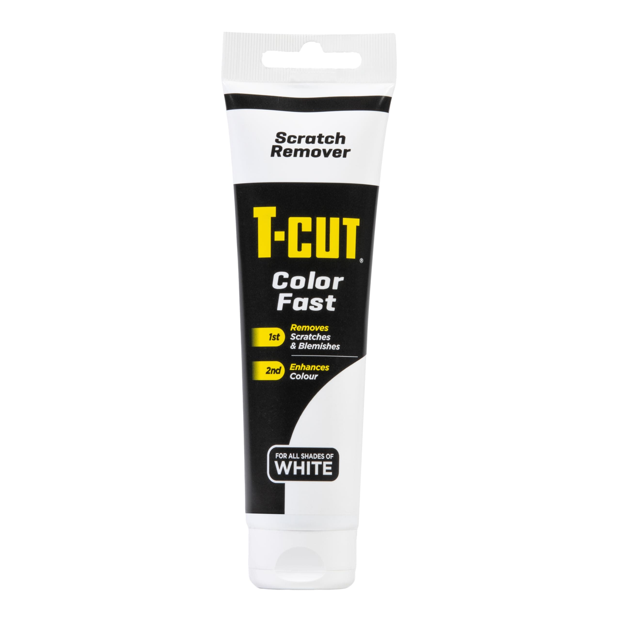 T-Cut Colour Fast White Car Wax Polish Scratch Remover Colour Enhancer 150g Tube