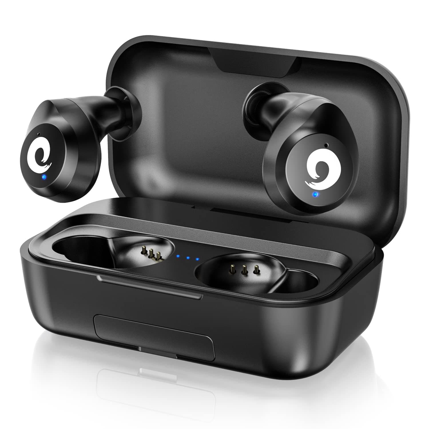 PASONOMI Bluetooth Earbuds Wireless Earbuds Bluetooth 5.0 Headphones Wireless Earphones, Stereo IPX7 Waterproof Wireless Earphones with 2200mah Charging Case/Box, Built-in Microphone