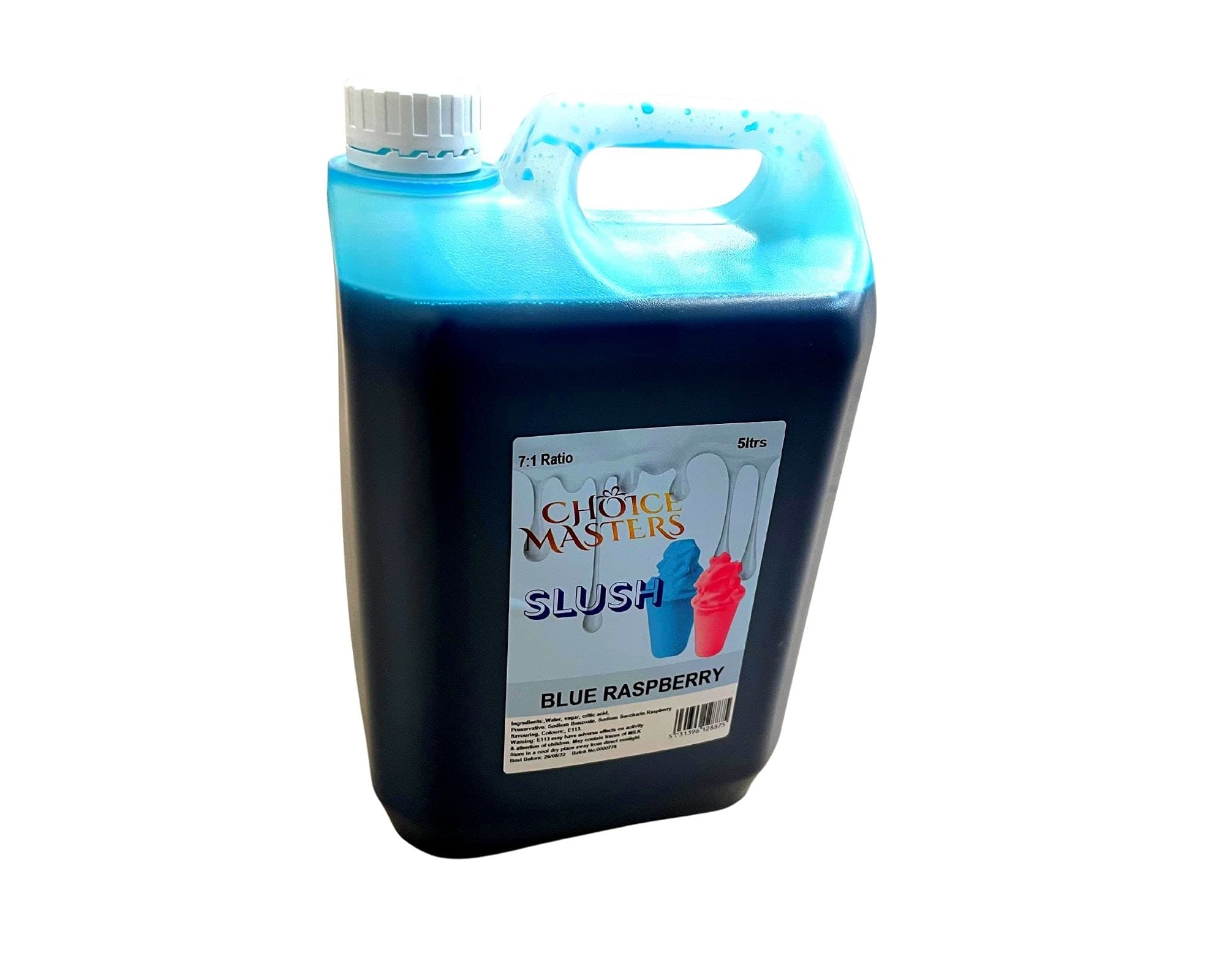 Blue Raspberry Slush Puppy Syrup 5L - Suitable for Vegetarians, Vegans, Gluten Free, Diary Free and Gelatine Free