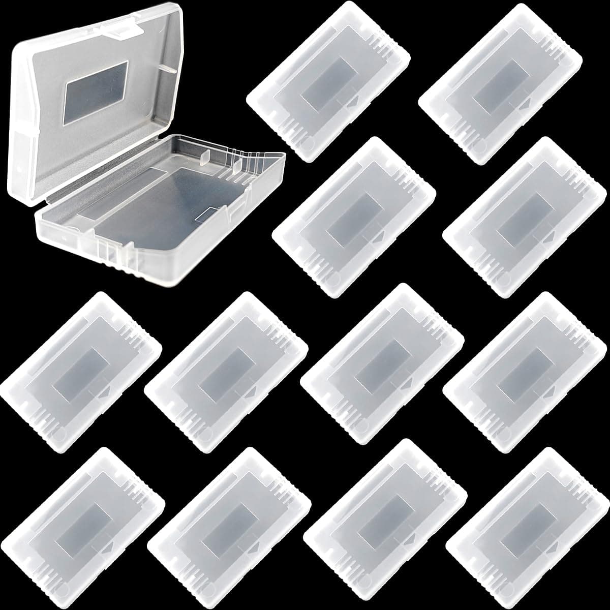 ROYHOO 12PCS Transparent Anti Dust Cover Cartridge Game Case Box for Nintendo Game Boy Advance