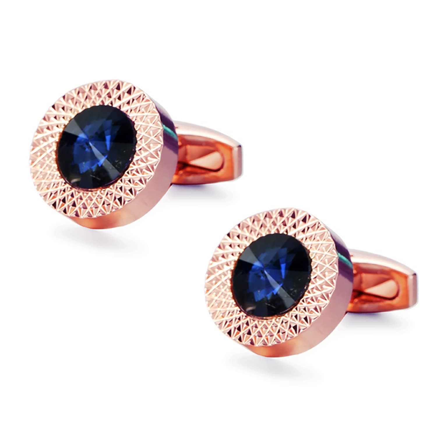 Two Tone Cufflinks Set Stylish Accessories for Men & Boys Wedding Business Gift