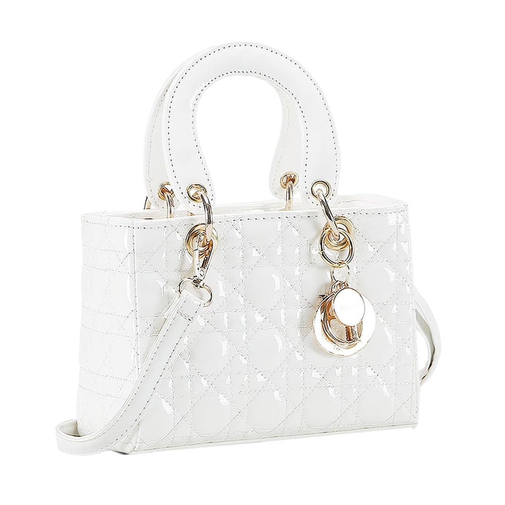 YGMB Women's Fashion Bright PU Leather Tote Shoulder Satchel Handbag