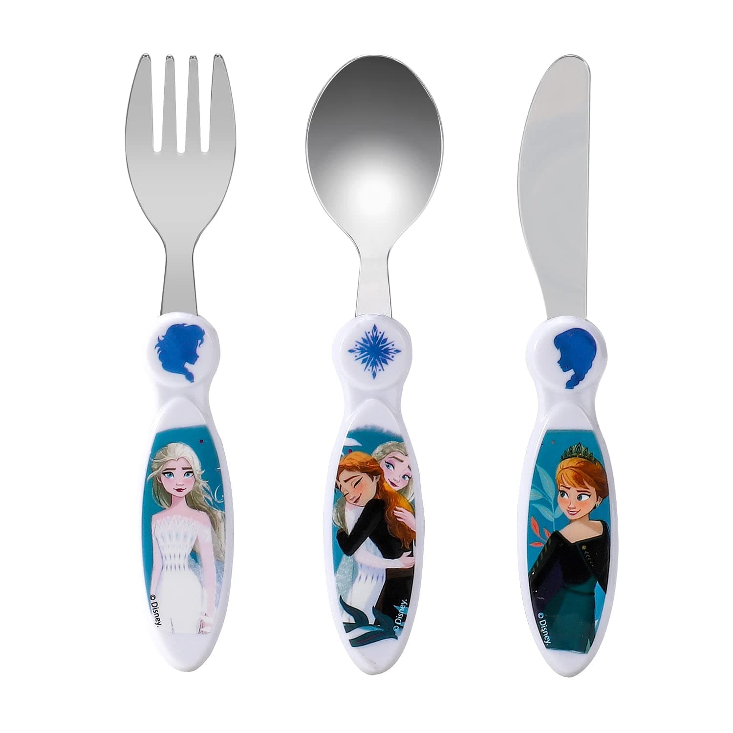 Kids Cutlery Set – 3PCS Childrens Toddler Dinnerware Set Gift for Boys & Girls, Includes Knife, Fork & Spoon, Travel Cutlery Set for Kids (Frozen 2)