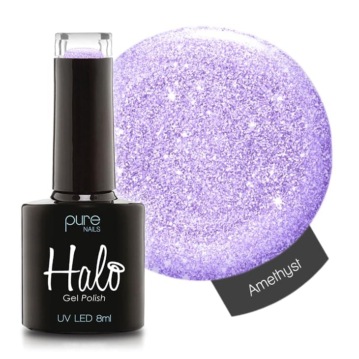 Gel Polish 8ml - Amethyst. UV/LED Gel Nail Polish, Long Lasting & Easy To Apply. Nail Art Colours For Manicure & Pedicure. Gel Polish For Professional & Home Use.