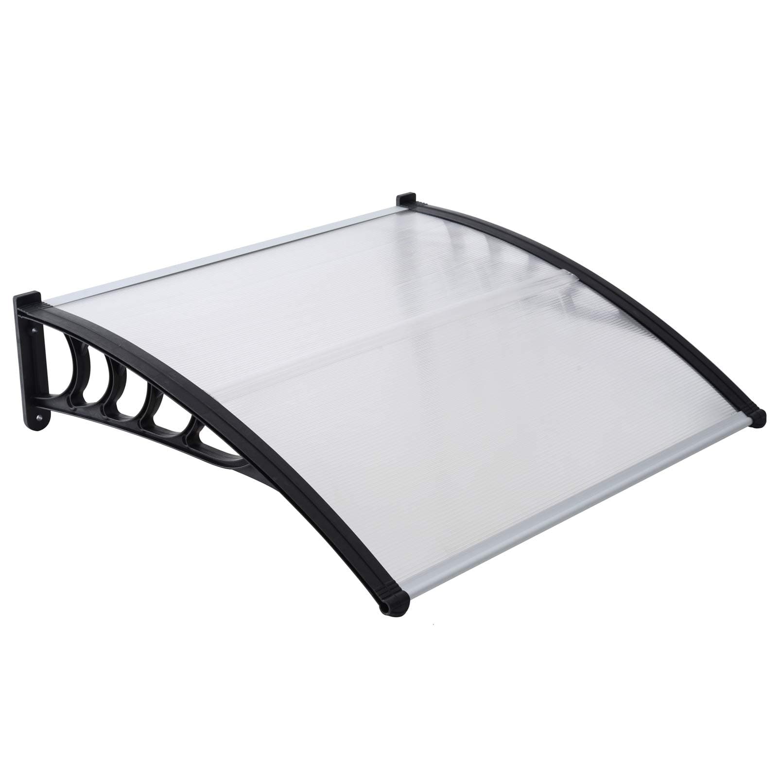 Front door canopy porch rain protector awning lean to roof shelter Shade Cover[80 x 120cm]