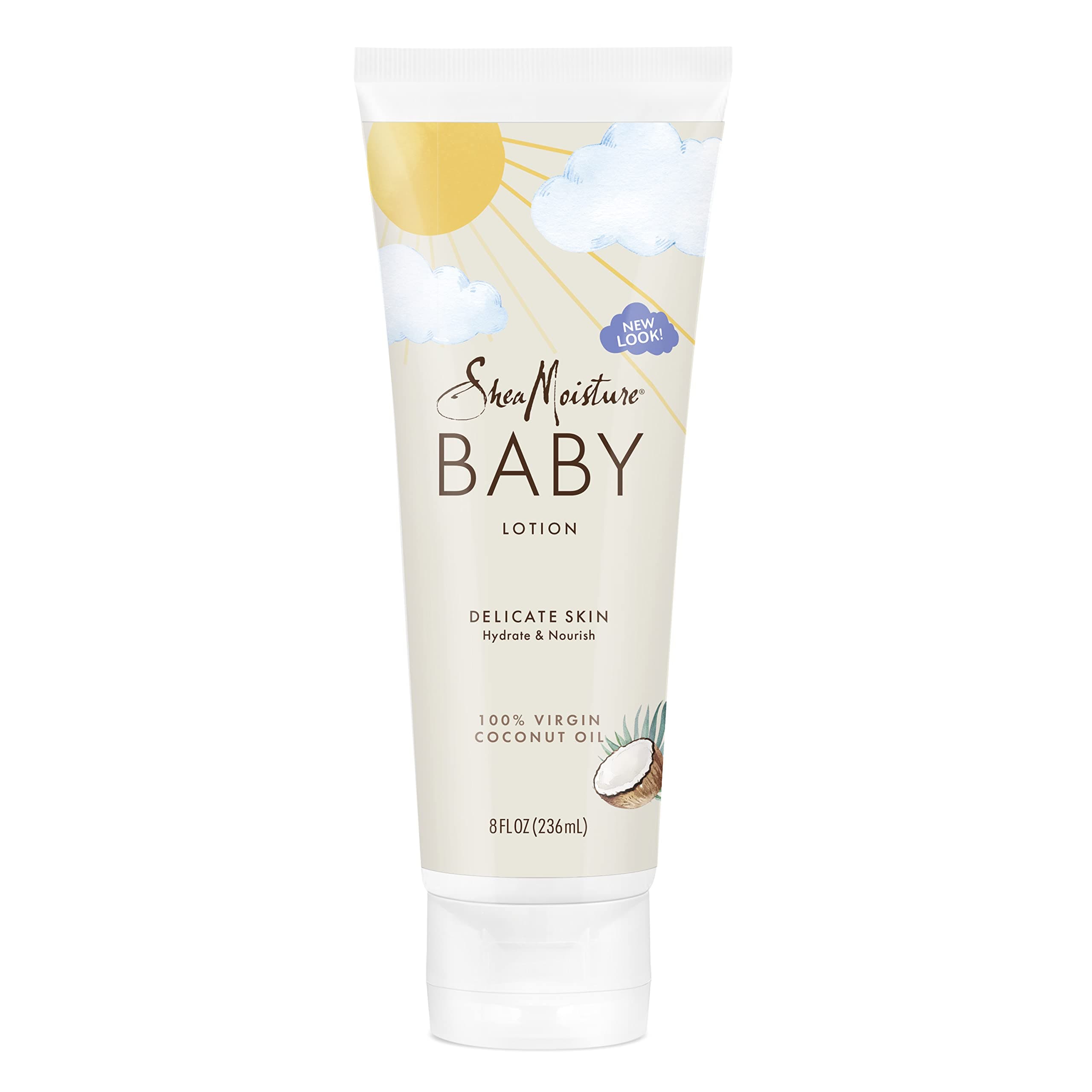 SHEA MOISTURE Baby Lotion Coconut Oil for Baby Skin 100% Virgin Coconut Oil Baby Lotion Clear Skin Moisturizer 8 oz