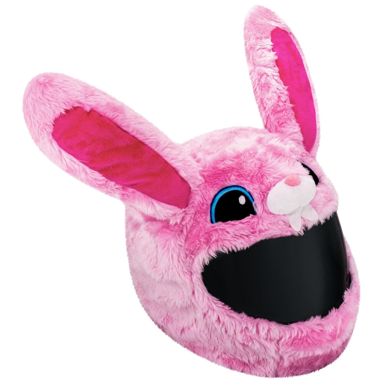 Moto Loot Helmet Cover for Motorcycle Helmet, Fun Rides and Gifts (Cover Only. Helmet Not Included) - Pink Bunny