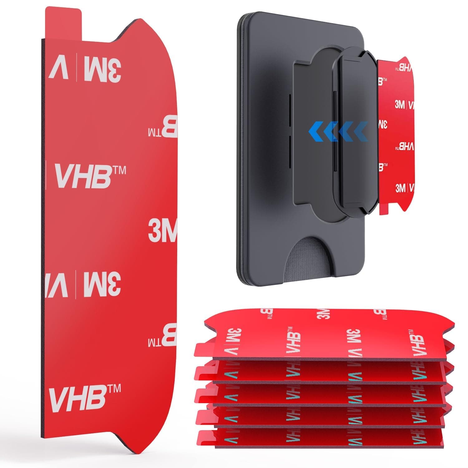 pop-tech Sticky Pads Replacement for Socket Wallet Base,6pcs High Bond Double Sided Mounting Tape for PopWallet Grip, Adhesive Sticker for Socket Card Holder iPhone, Phone Wallet & Wallet Socket