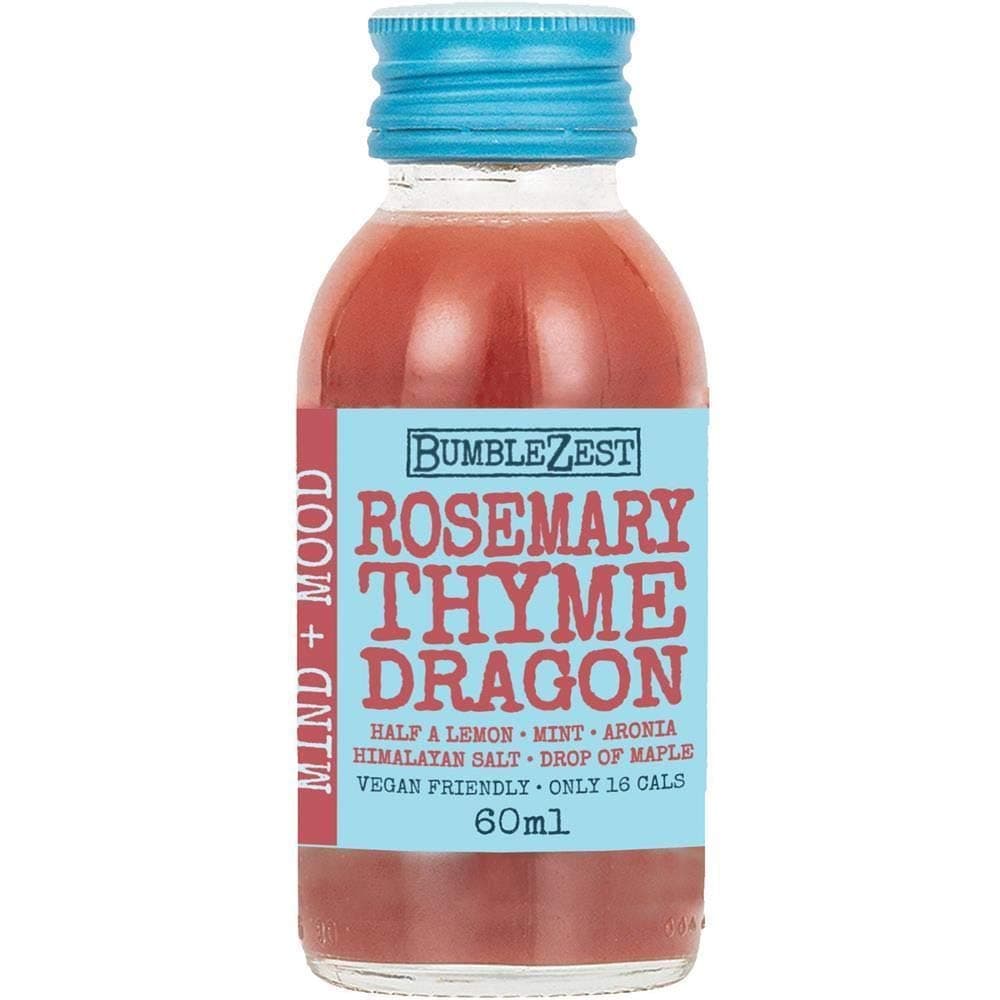 Bumblezest | Rosemary Thyme & Dragon Fruit Health Shot (v) 60ml | 5 x 60ml (UK)