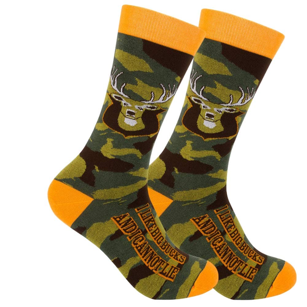 Funny Outdoor Themed Socks for Men Women - Novelty Gifts For Golfing, Fishing, Hunting, Bigfoot, Pickleball, and More