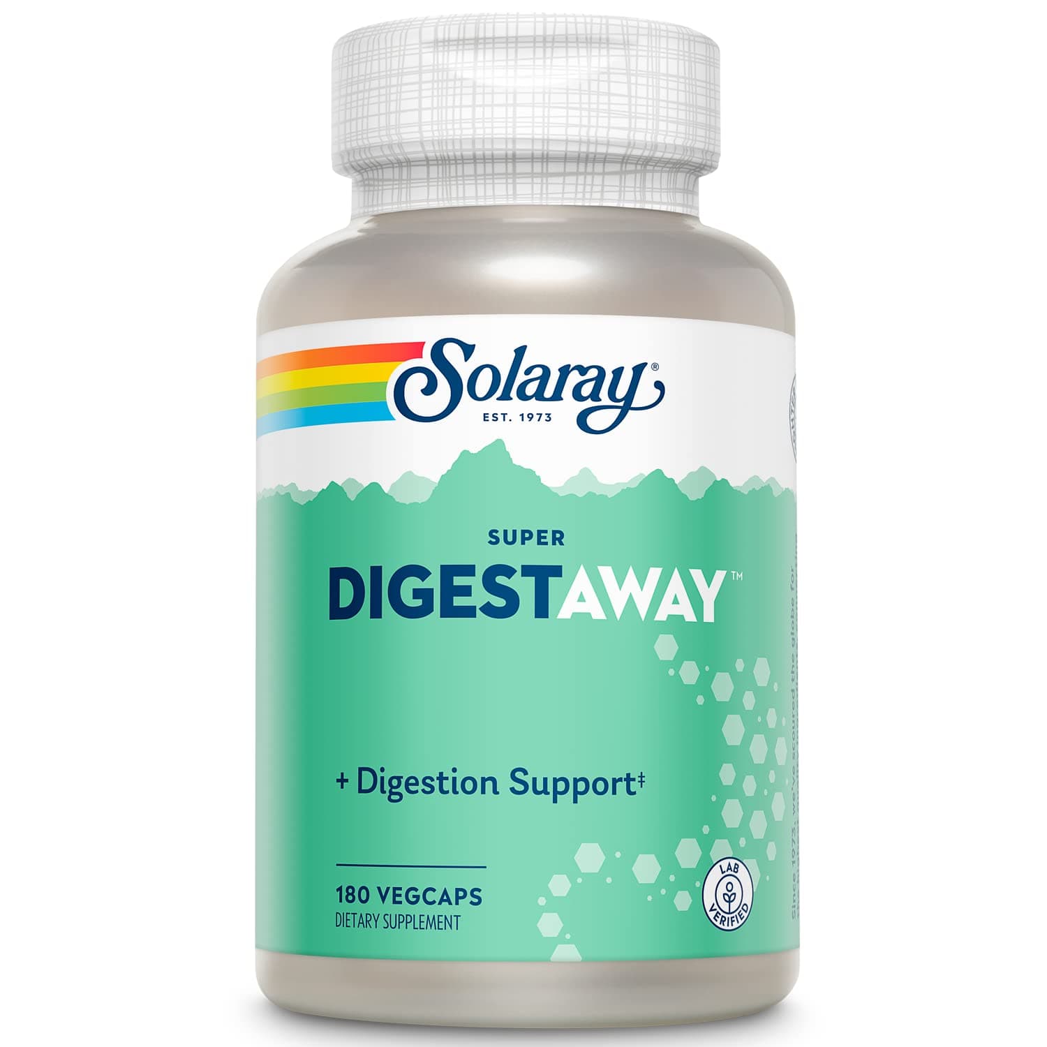 Super Digestaway Digestive Enzymes - Pancreatin, Papain, Ginger, Pepsin, Betaine HCl, Aloe Vera, and More - Digestion & Nutrient Absorption Support - Lab Verified - 180 VegCaps