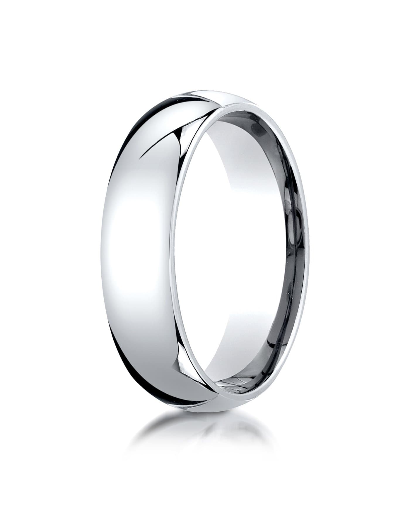 Men's Platinum 6mm Slim Profile Comfort Fit Wedding Band Ring