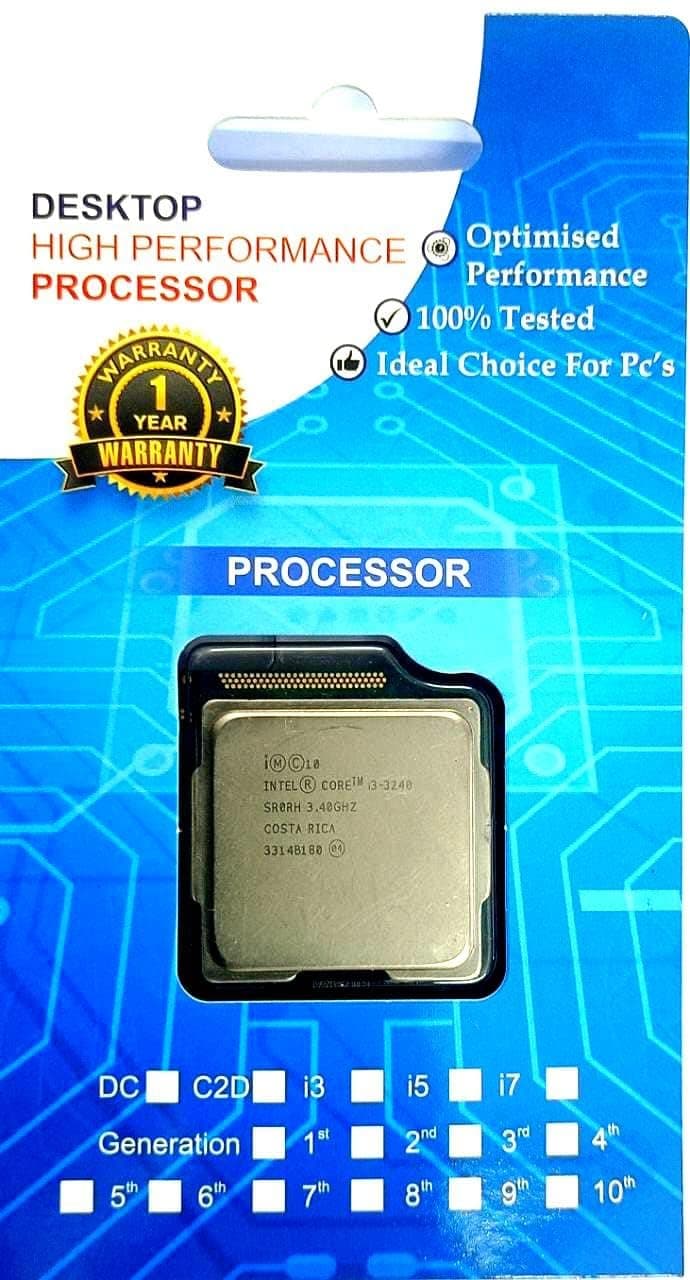 Alpine CORE i3 3240 3rd Generation Processor for h61 Board (i3 3240 3.4Ghz) for LGA 1155 Socket Performance Processor