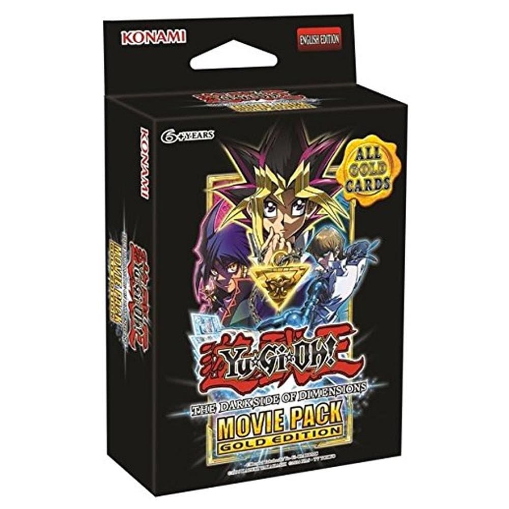 YuGiOh Dark Side of Dimensions Movie Pack GOLD Edition SPECIAL Edition [3 Booster Packs & 2 Cards]