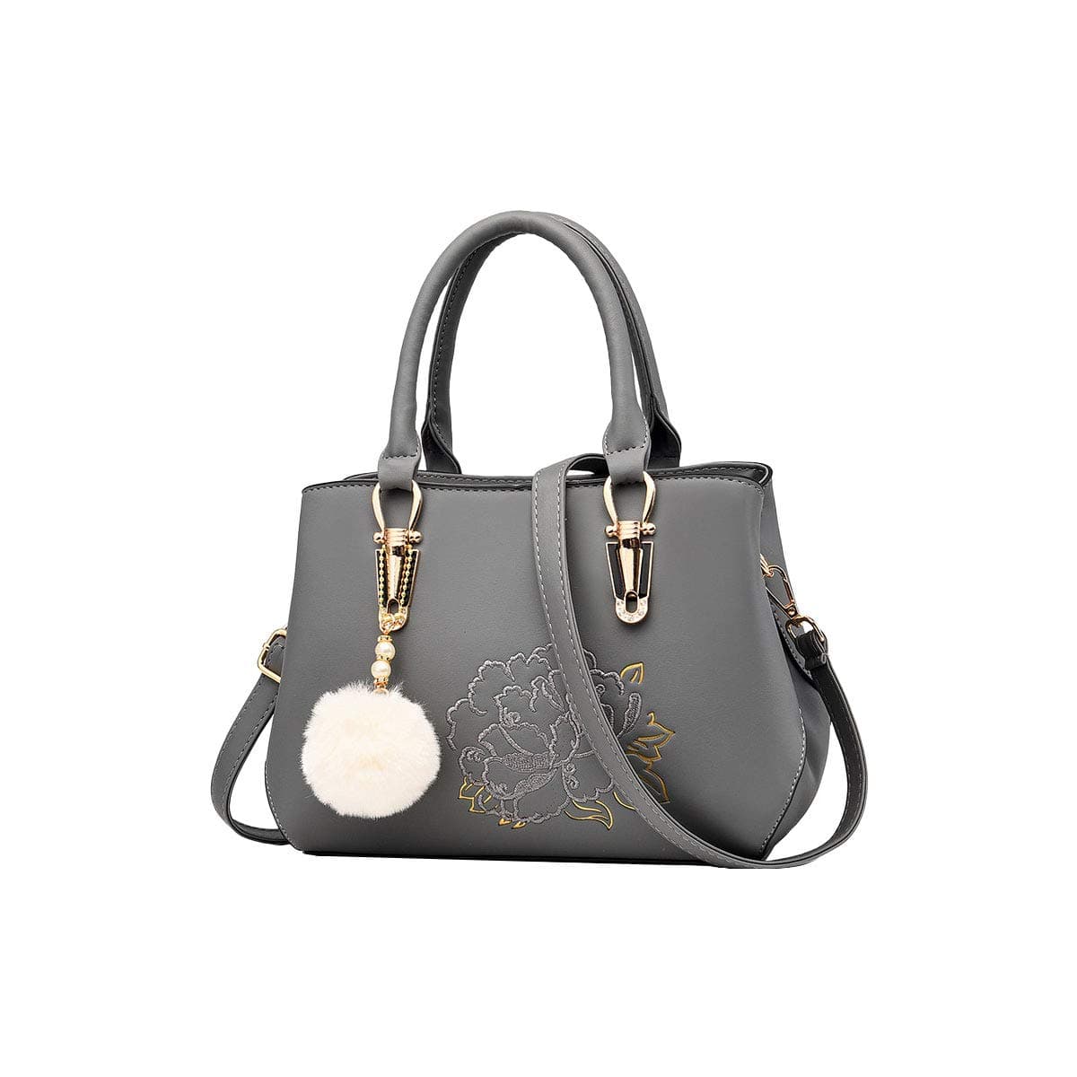 TisdainiWomen's Handbags Fashion Embroidery Craft Rose Shoulder Bags Shopper Shoulder Bags Handbags