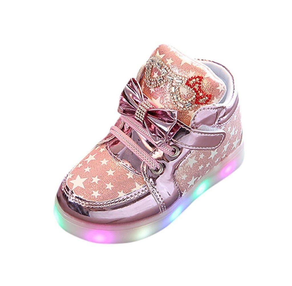 Toddler Baby Fashion Sneakers Star Luminous Child Casual Colorful Light Shoes