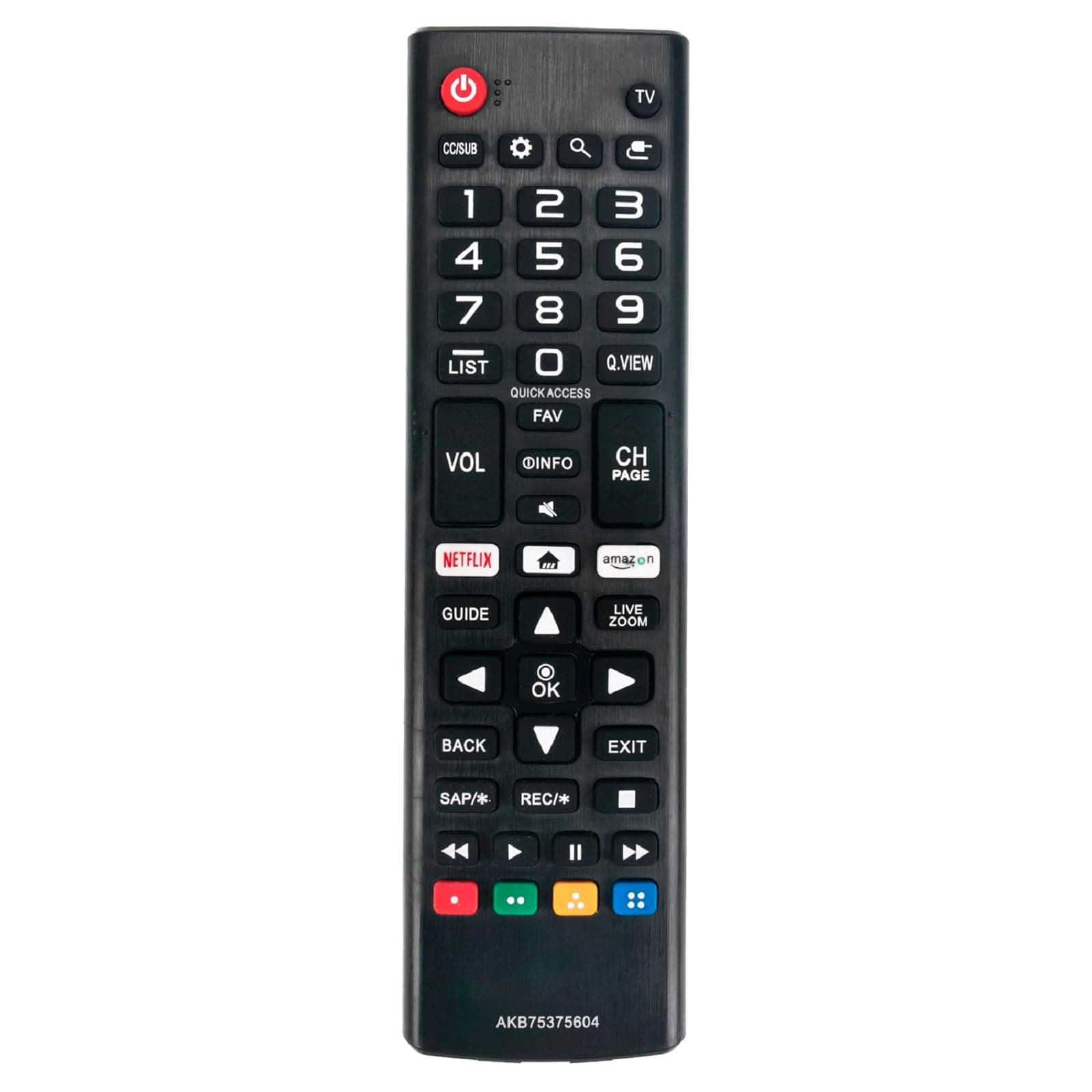 Vinabty AKB75375604 Replaced Remote fit for LG 4K Smart TV 43UK6090PUA 49UK6090PUA 50UK6090PUA 55UK6090PUA 60UK6090 65UK6090PUA 70UK6190PUB 75UK6190PUB 43LK5700PUA 49LK5700PUA 32LK610B 24LJ4840-WU 32L
