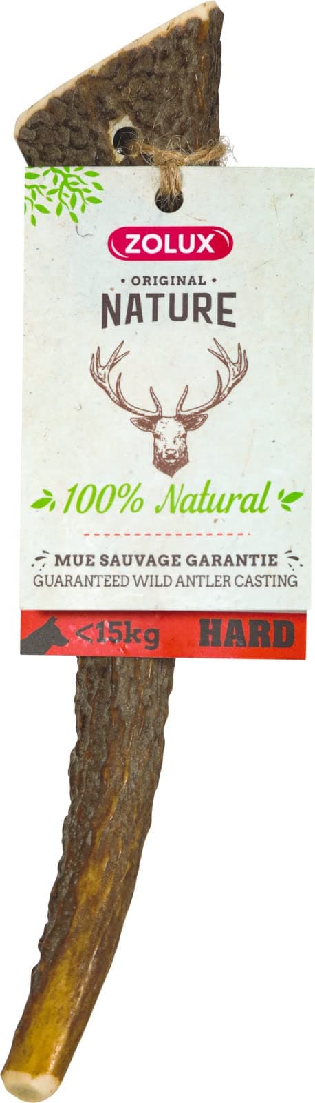 Zolux Natural Deer Antler Hard for Dogs Under 15Kg