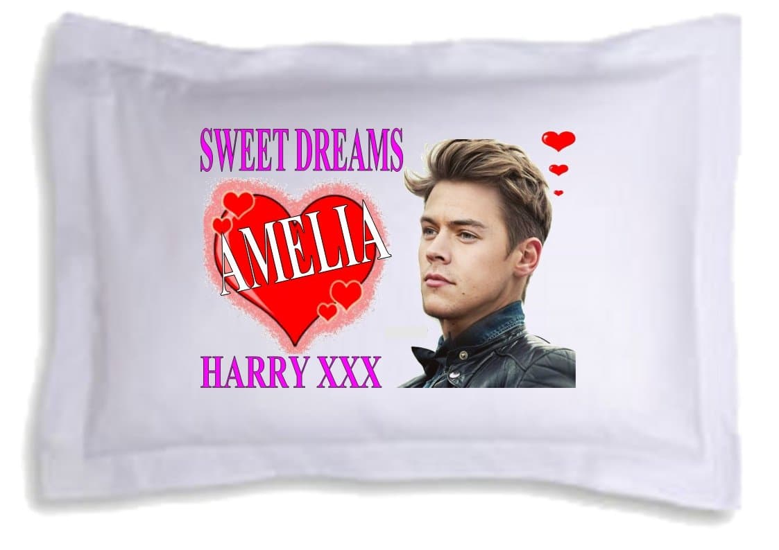 Personalised Harry Styles 1 Pillow case Great Birthday