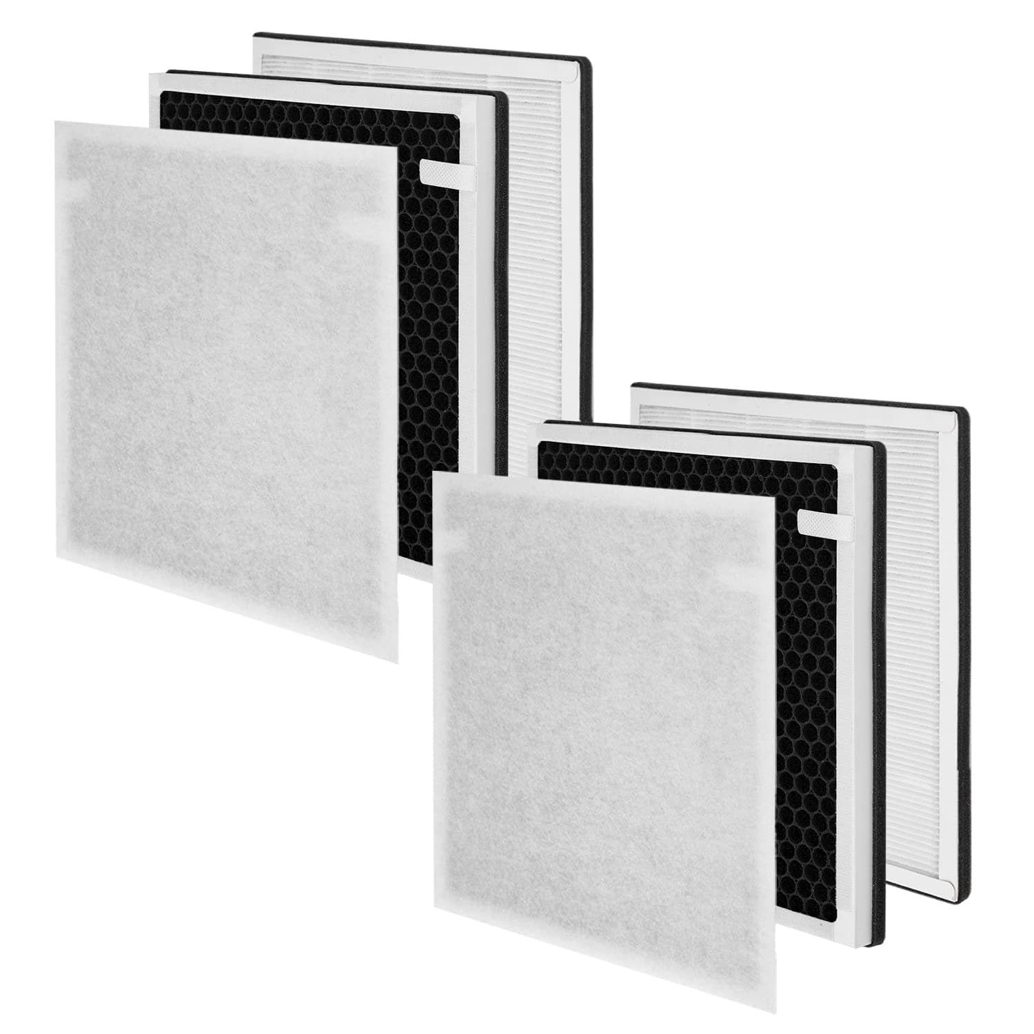 2-Pack IC-5018 IC5120 True Hepa Filter, Compatible with InvisiClean Aura IC-5018, Aura II IC-5018 and Sensa IC-5120 Air Purifier, H13 Grade 3-in-1 True HEPA Filter