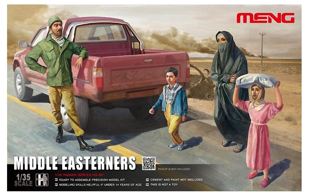 MENGModels Middle Eastern Citizens Figure Set, Scale 1/35