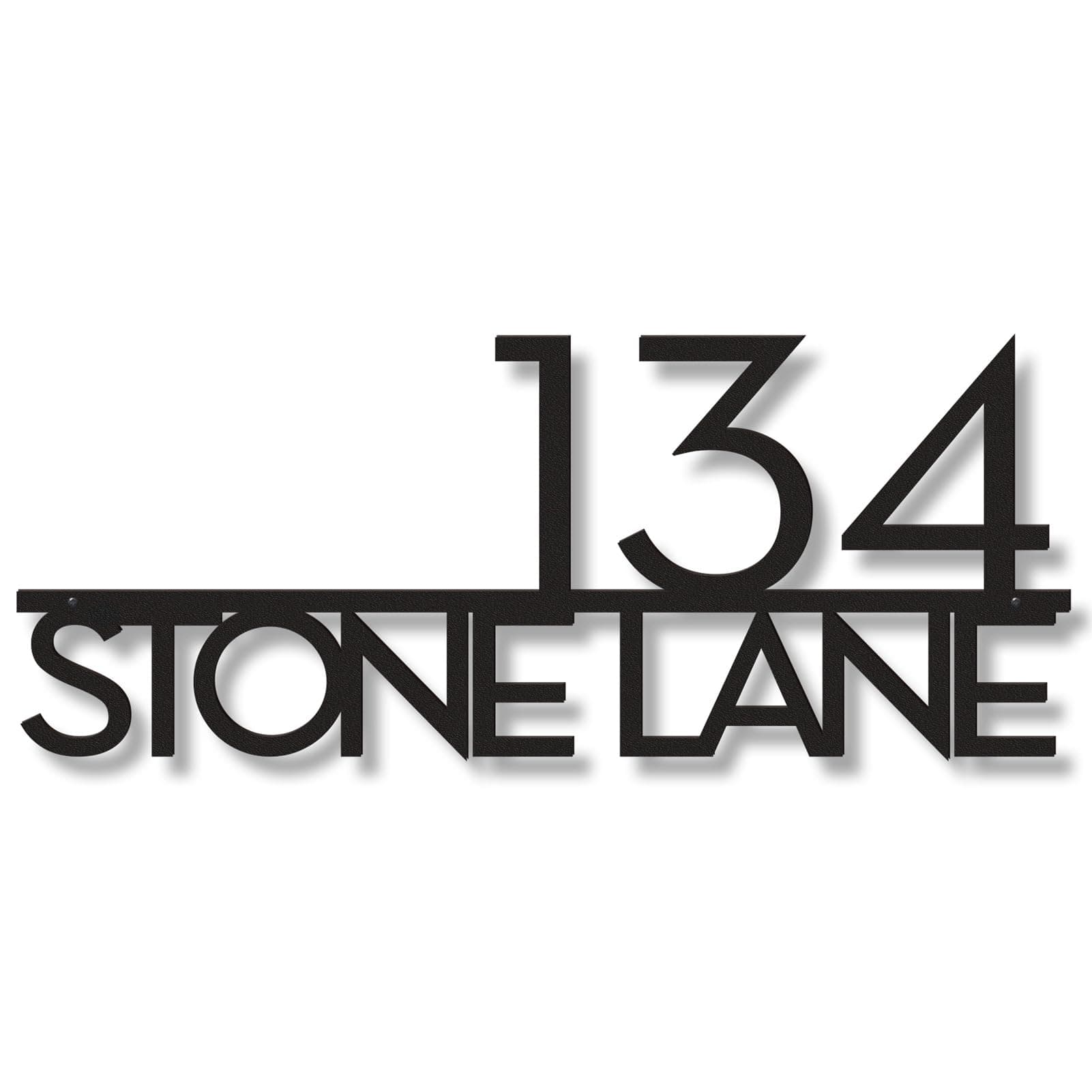 House Numbers Metal Address Signs - Modern House Numbers for Outside - Personalized Home Address Number Sign Plaque- Address Numbers for House