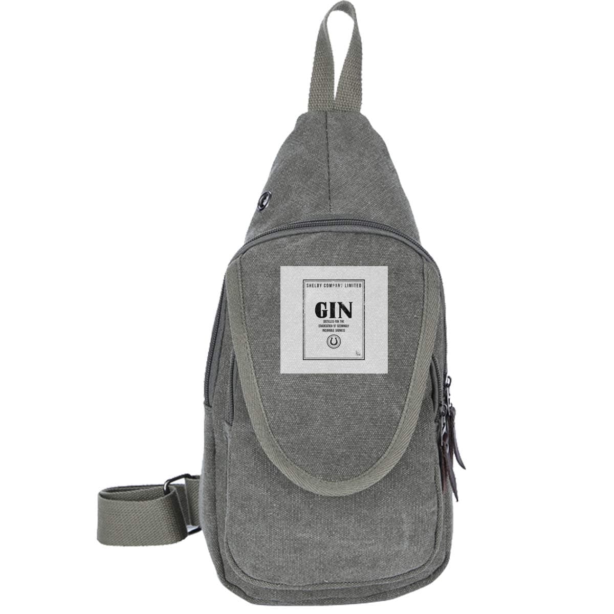 Shelby Company Limited Gin Label Peaky Blinders Traveling Chest Bags For Men&Women Multipurpose Casual Daypack Hiking Shoulder Bag