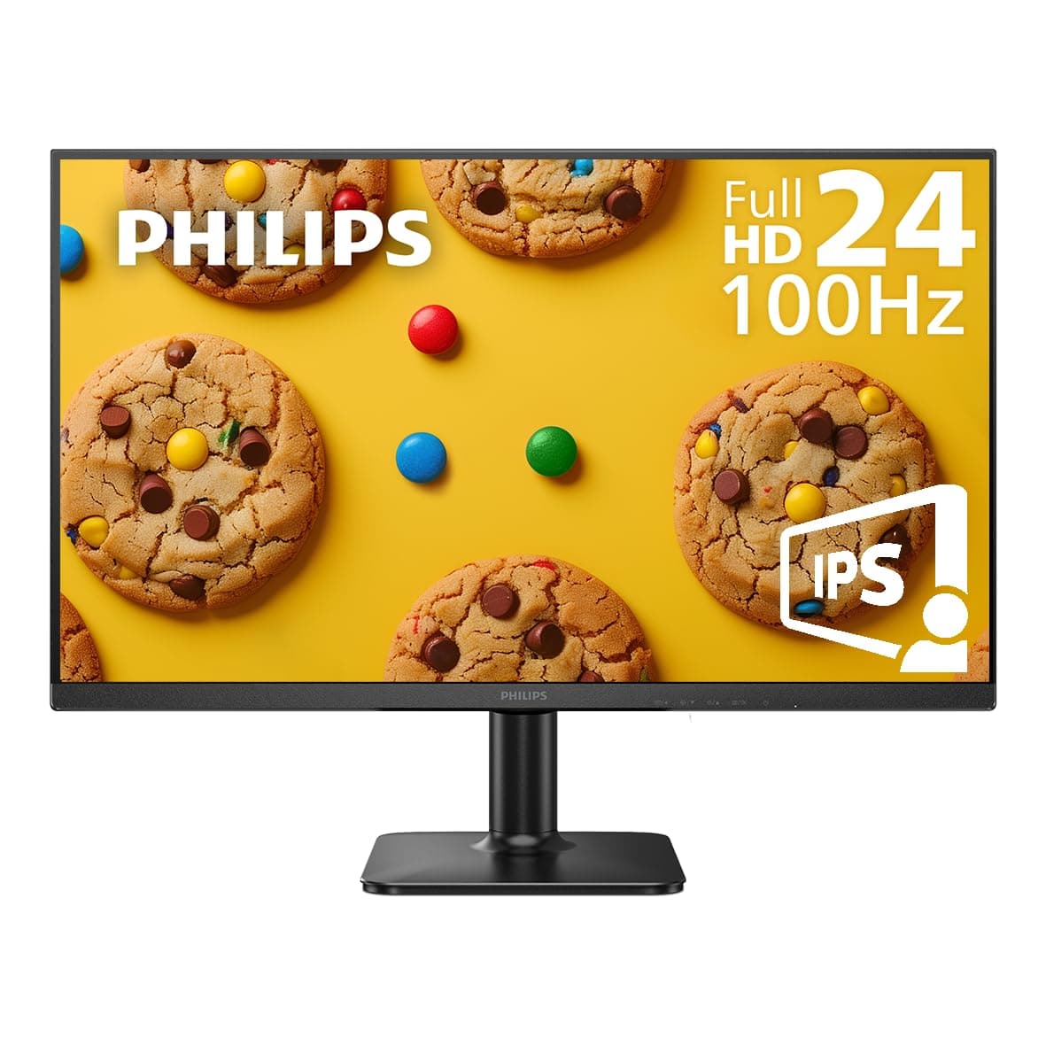 PHILIPS 24E2N1100B 24 inch IPS FHD (1920 x 1080) 100Hz Gaming Office Monitor, VESA, HDMI x1, VGA Port x1, Eye Care, 4 Year Advance Replacement Warranty
