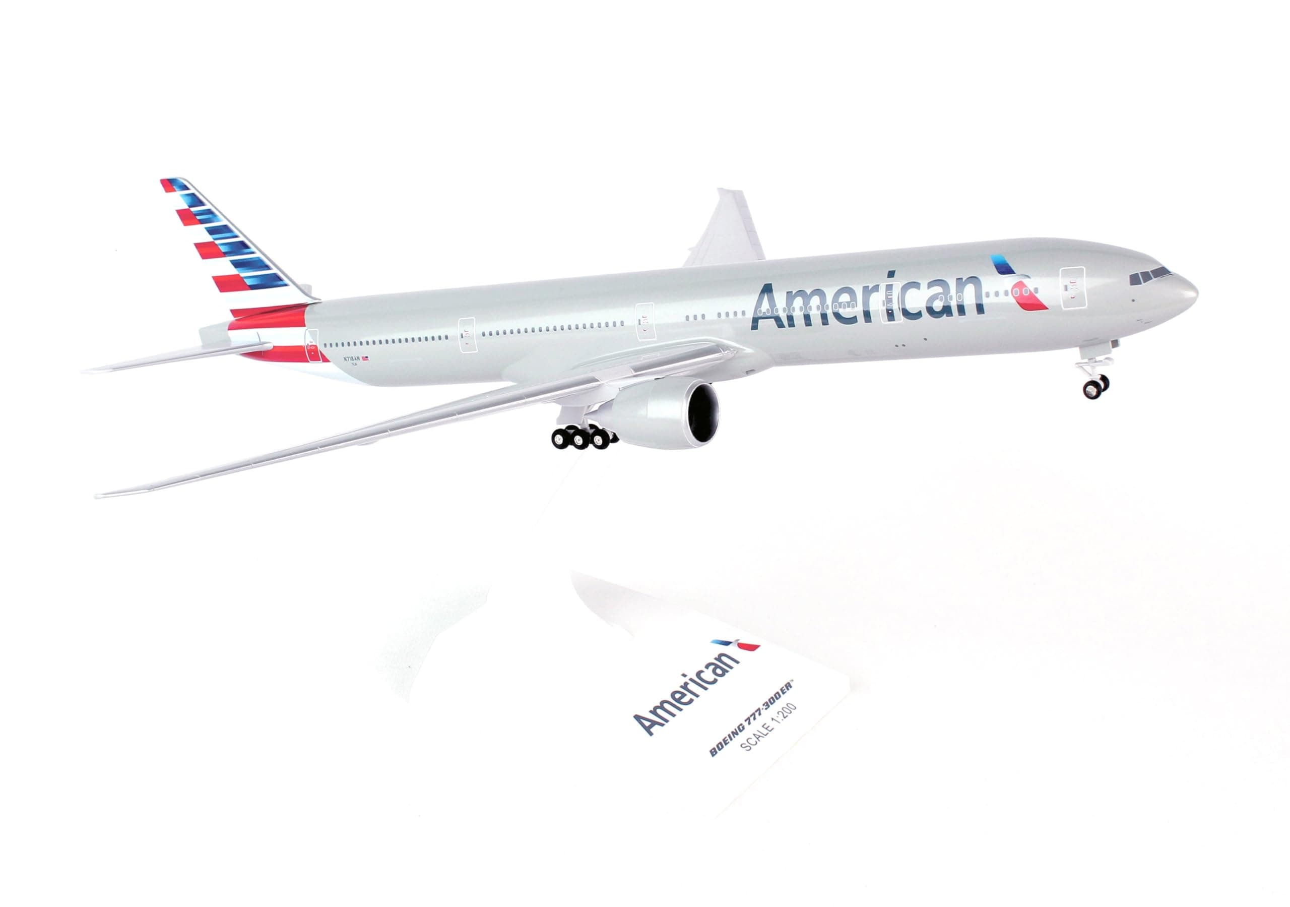 Daron SKR715 American Airplane Model Building Kit, White, 14"