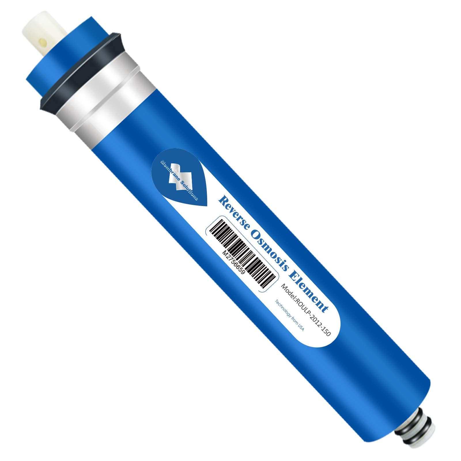 150 GPD RO Membrane, Reverse Osmosis Membrane Element 12" x 2" Water Filter Replacement for Undersink Home Drinking RO Water Filtration System