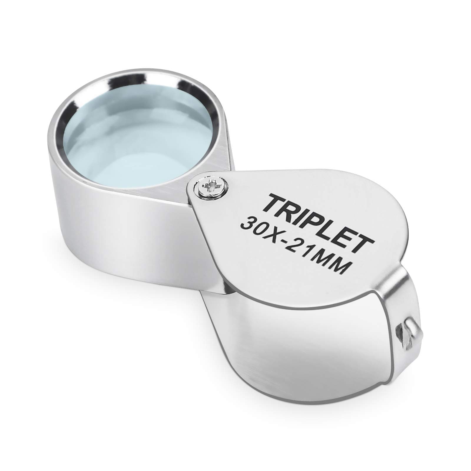 KIMILAR Jewellers Loupe Magnifying Glass 30 x 21mm, Jewelers Loupe Antiques Pocket Magnifier Hallmark Eye Lens