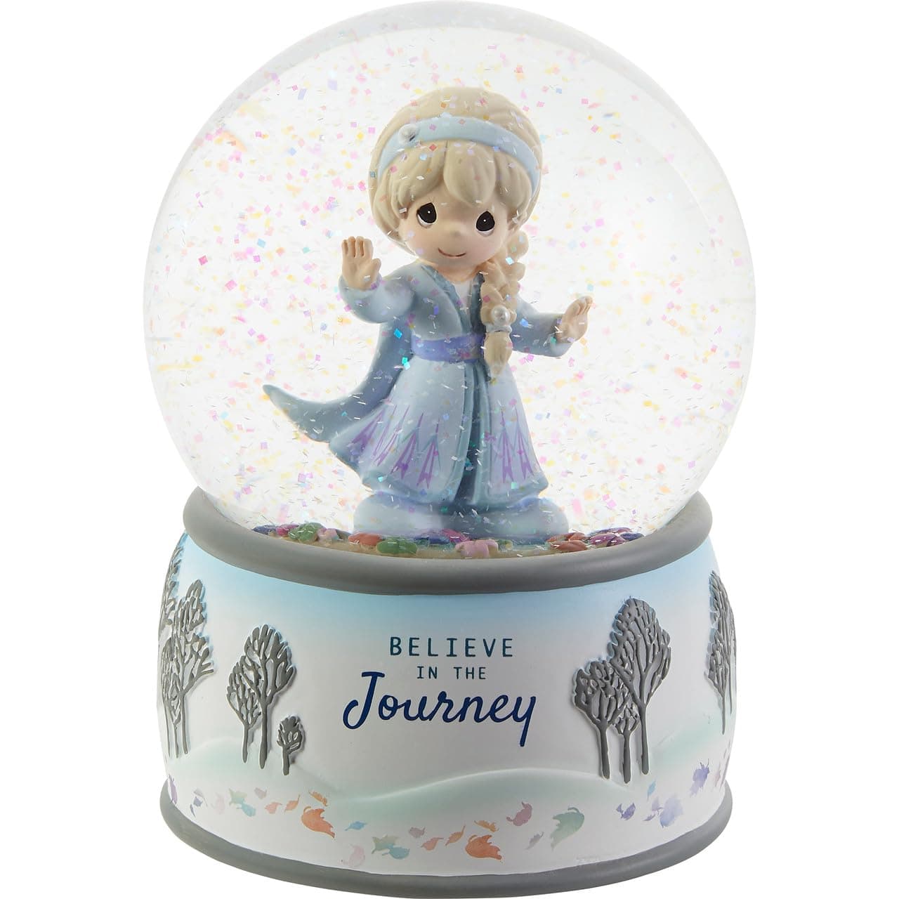 203162 Disney Frozen 2 Believe in The Journey Elsa Resin/Glass Musical Snow Globe