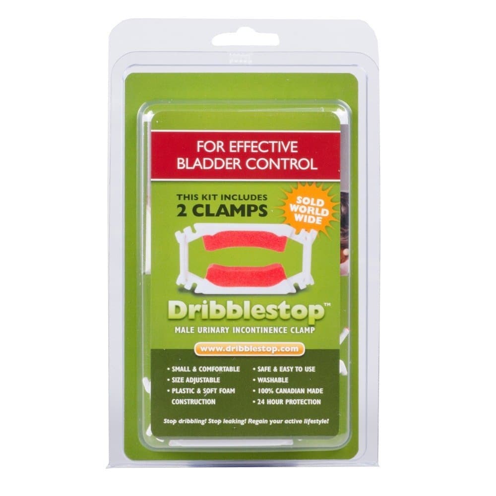 DribblestopMale Urinary Incontinence Clamp | Pack of 2 | Prevent Urine Dribbles & Leaks Effectively & Comfortably