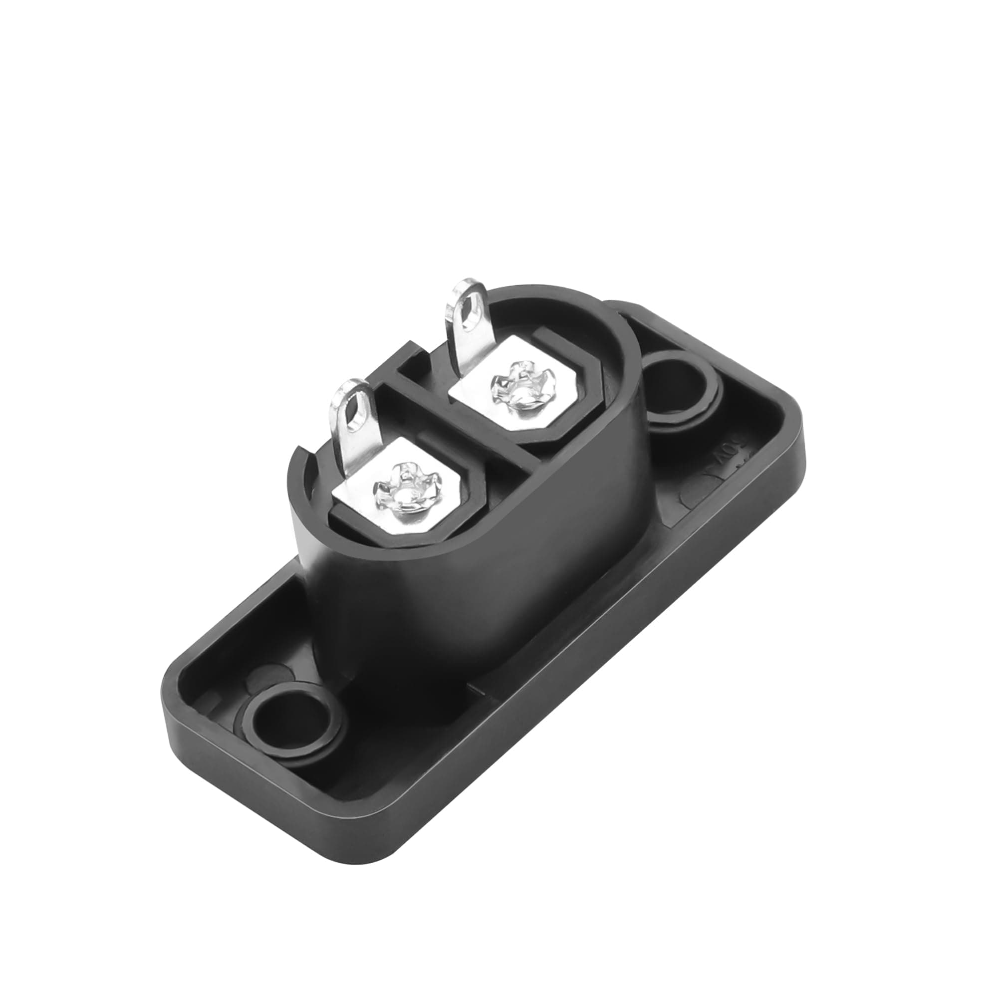 YAODHAOD C8 Panel Mount Plug C7 Repair Plug IEC Inlet Module Power Connector Socket Straight 230V - 250V AC 2.5A Device Plug Socket AC Screw Mount Adapter (C8)