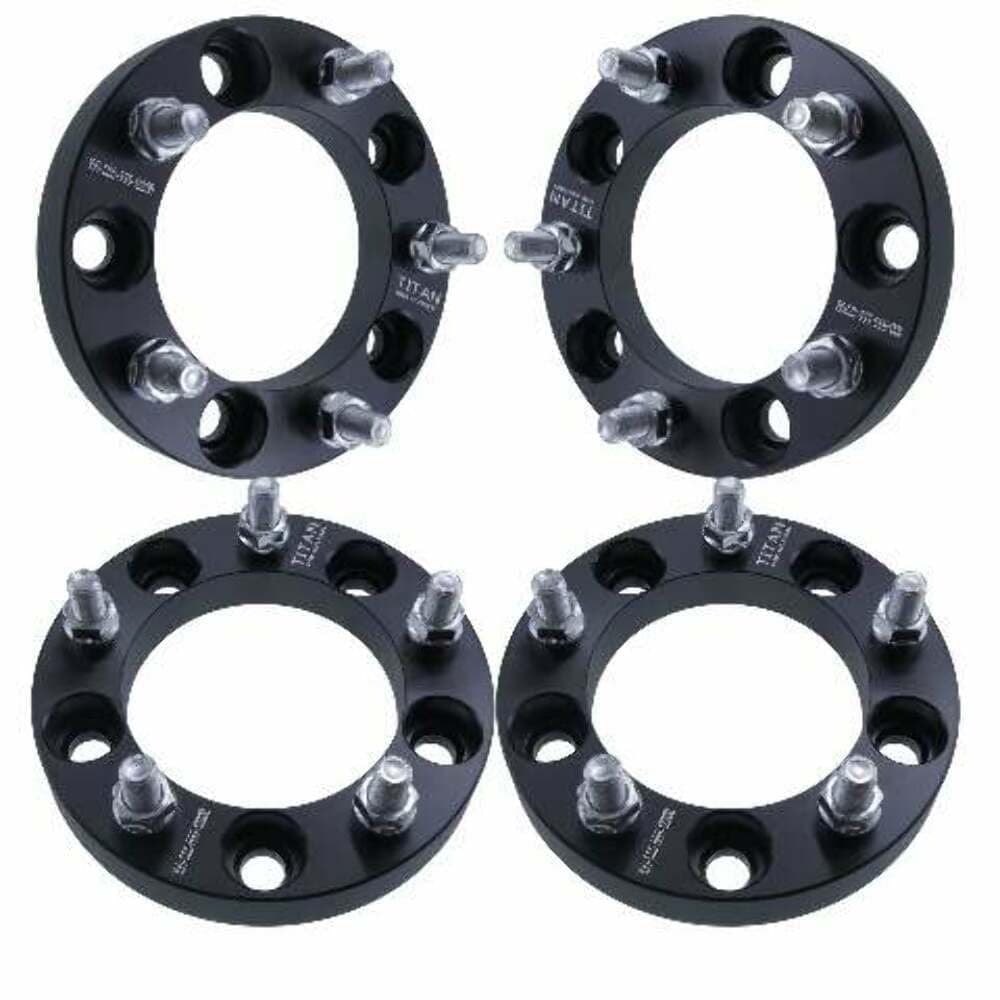 1" 5x5.5 Wheel Spacers - Fits Geo Tracker Fits Suzuki Samurai Sidekick Vitara X-90 X90 XL7 XL-7-1 Inch (25mm), 5x139.7, 12x1.25 Studs - Set of 4 - Black