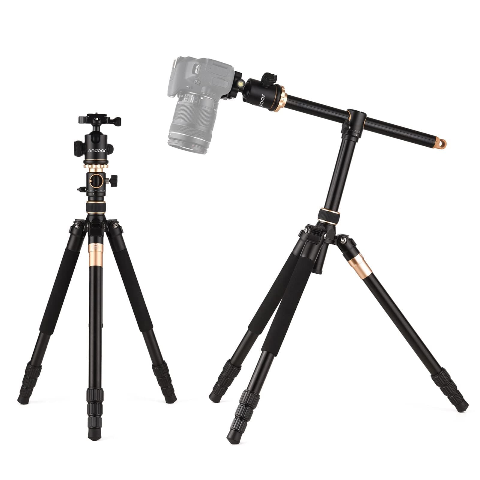 Irovami TTT-011 185cm/ 72.83Inch Professional Photography Tr Monopod Camera Horizontal Trs Aluminum Alloy 360° Rotatable Ball Head Quick Release Plate 10kg/22lbs Load Capacity with Carry Bag