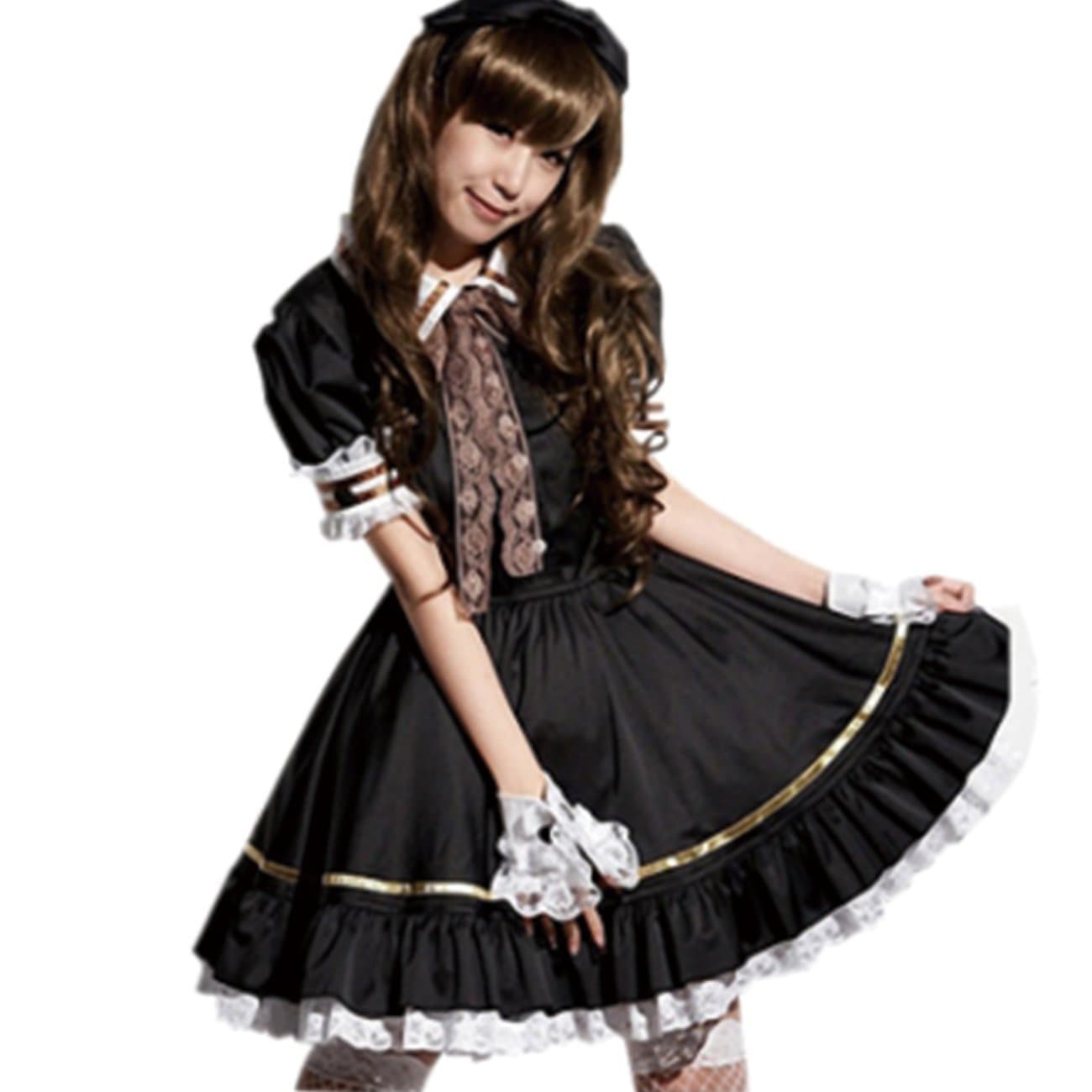 SIJ Maid Dress costume fancy dress clothes Lolita Cospaly Maid