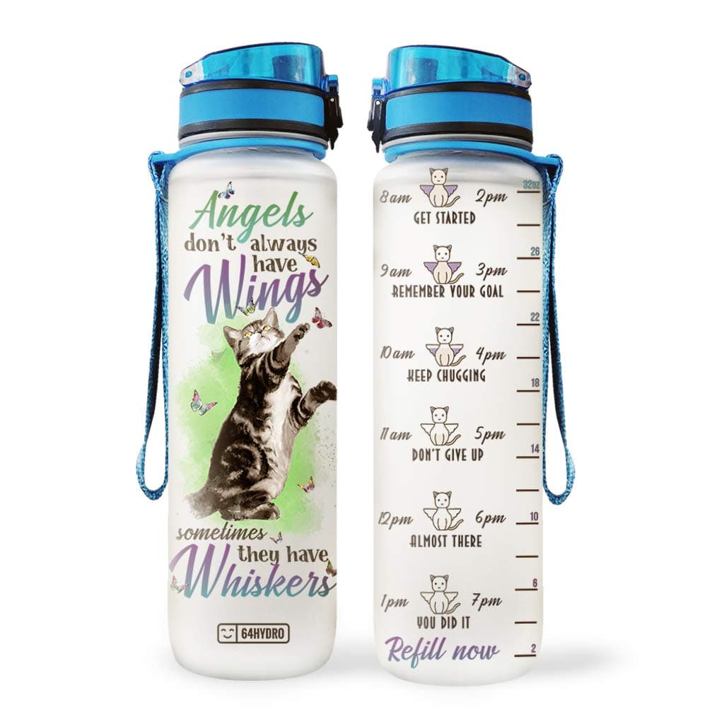 64HYDRO 32oz 1Liter Motivational Fitness Sports Water Bottle with Time Marker & Removable Strainer, Fast Flow, Flip Top Leakproof Durable BPA Free Non-Toxic for Work, Gym and Outdoor Sports