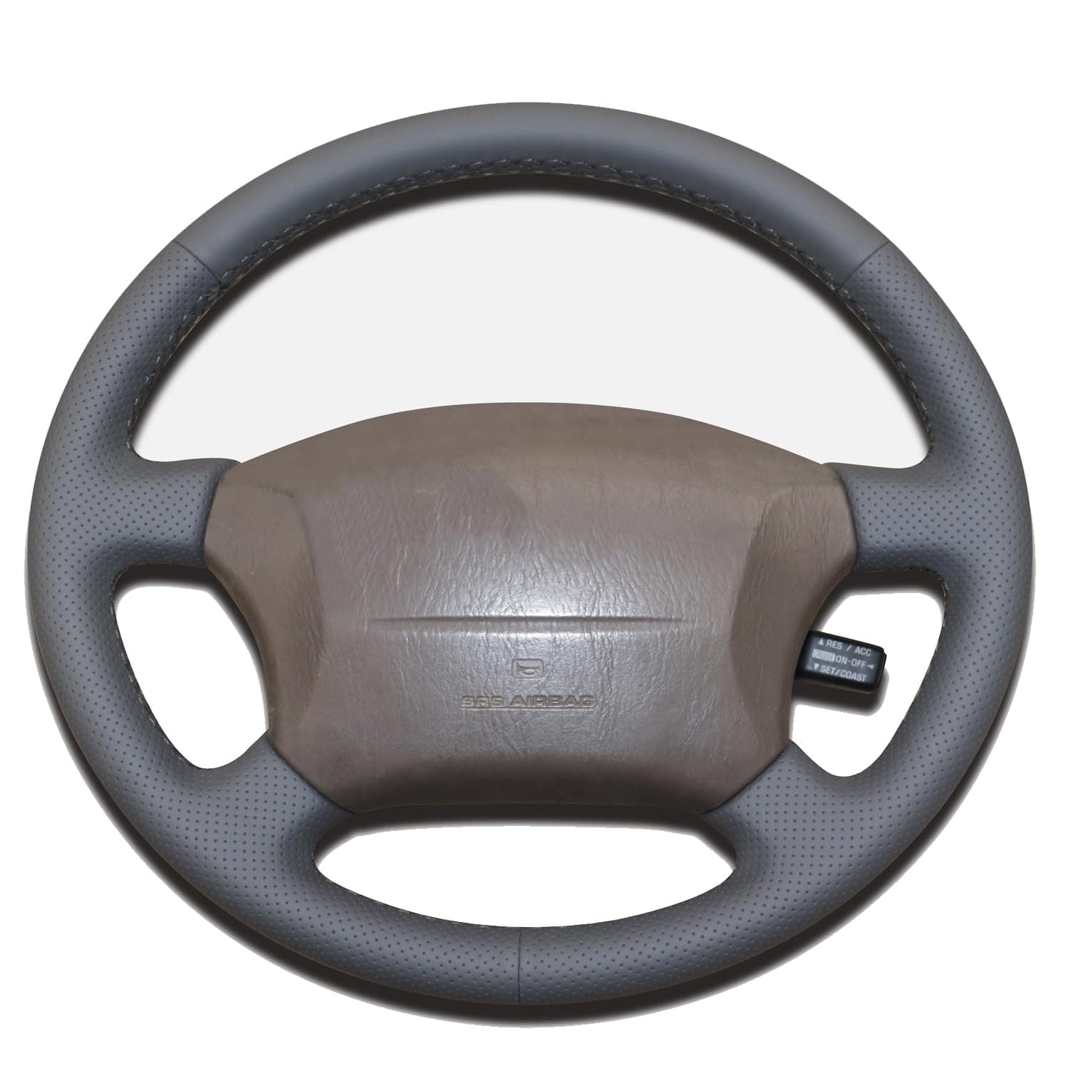 Custom Genuine Leather Steering Wheel Cover for Toyota Land Cruiser 1995 1996 1997 1998 1999 2000 2001 2002 Lexus LX 450 1996 1997 / LX 470 1998-2002 / Lexus LS400 1996-2000 Accessories