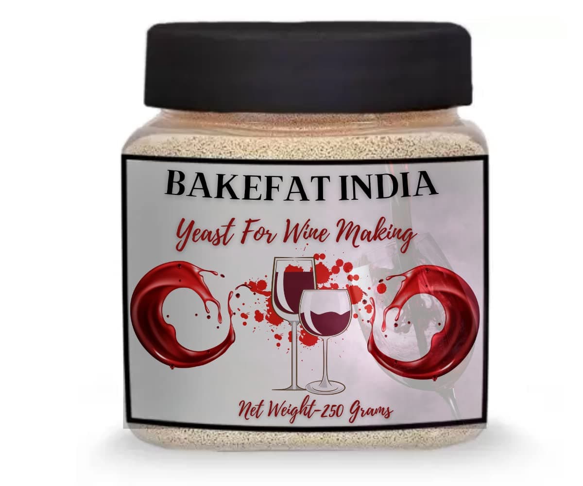 Bakefat India Brewer's Winmaking Yeast-250 Grams-High Alcohol Tolerance-Fast Fermenting Yeast