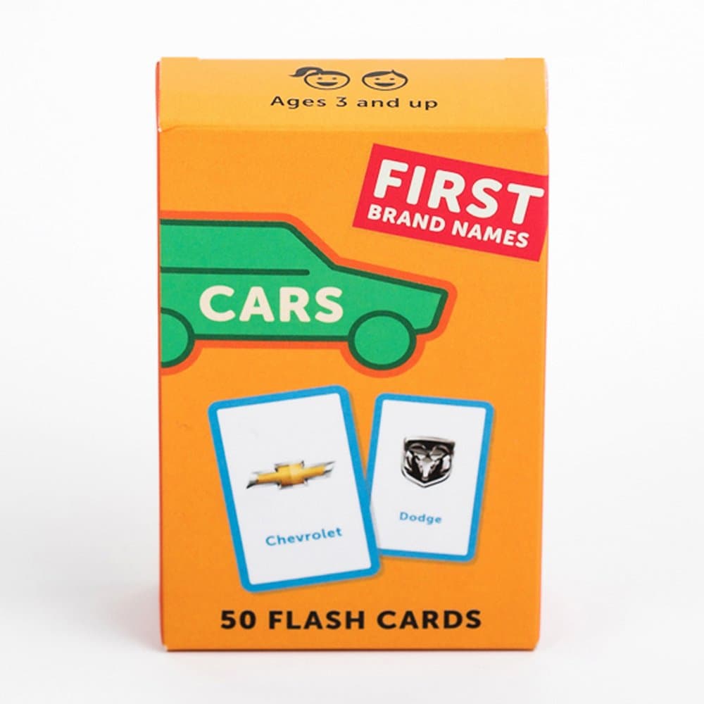 Fast Brands Car Brand Flash Cards for Kids