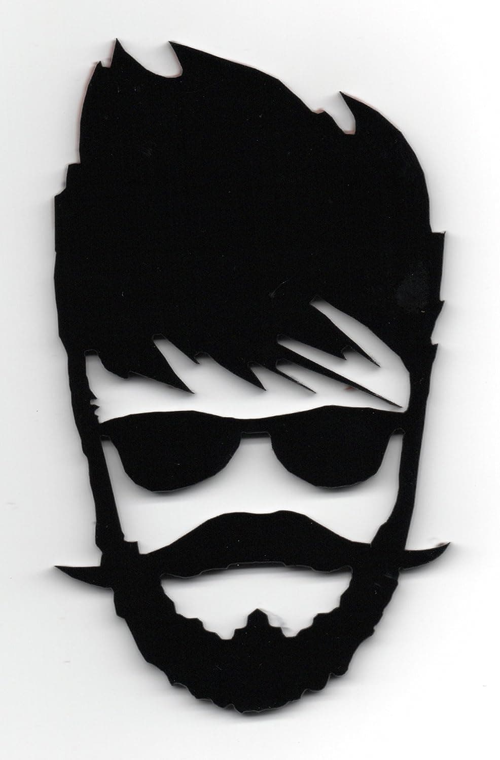 The Logo Man Black Superstar 3D Acrylic Emblem Decal Sticker for Car and Bike