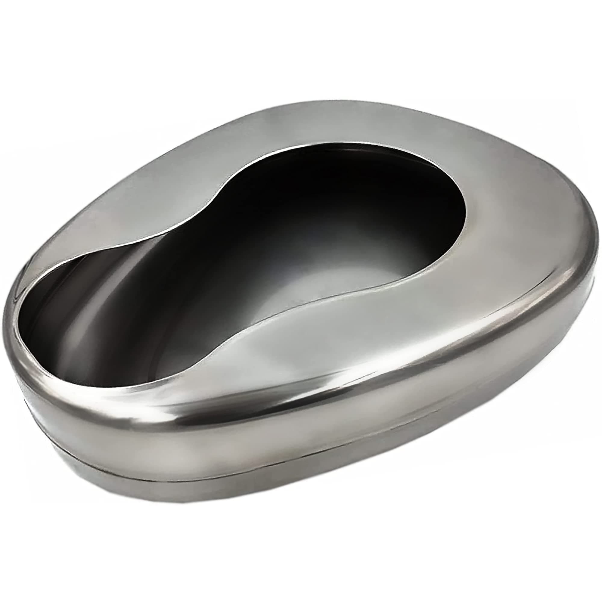 Bedpans for Elderly Men and Women, Heavy Duty Metal Autoclavable Adult Stainless Steel Bed pan for Medical Centers and Home Use, 14 x 11 3/8 Inches