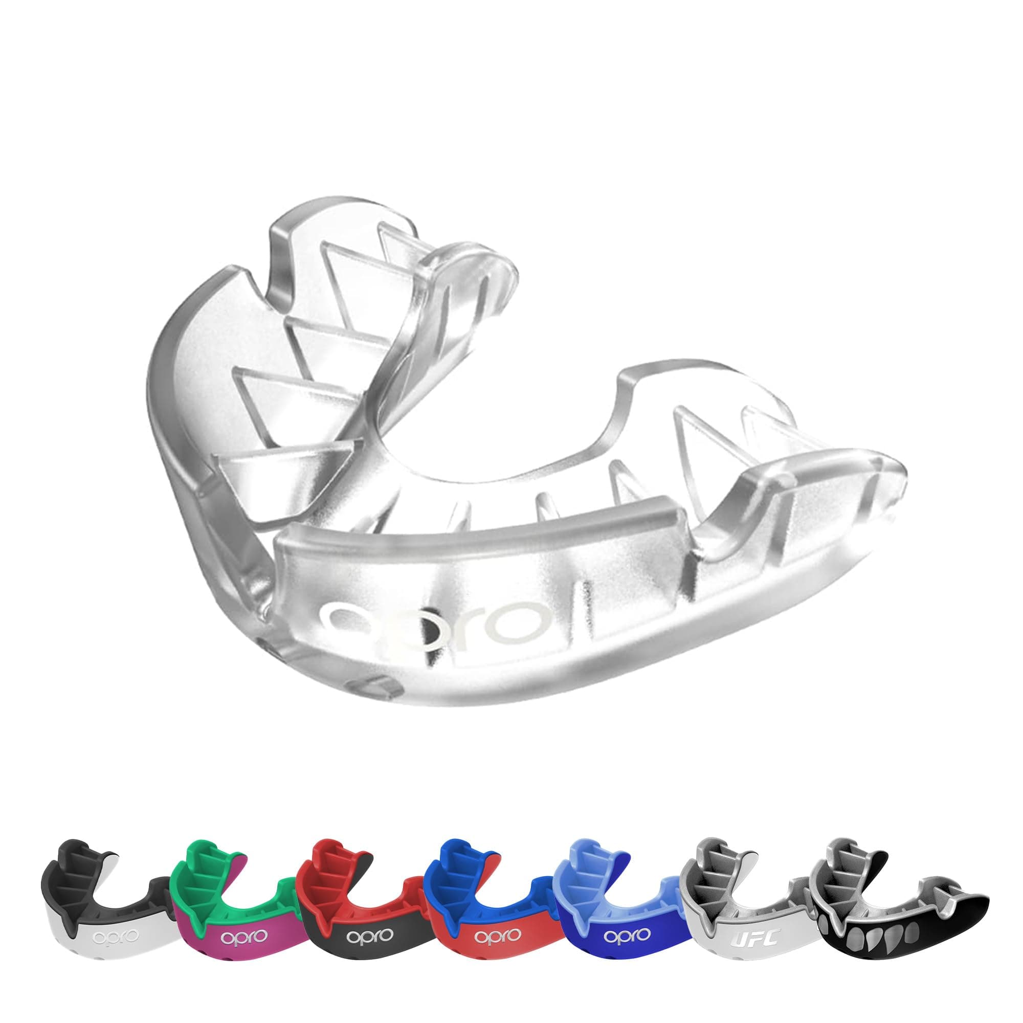 OPRO Silver Level Mouthguard Essential Fit – Gum Shield Adult and Kids – OPRO Mouth Guard Boxing and MMA, Easy Self-Fit Gum Shield Rugby and Hockey – Superior Protection with Dental Warranty