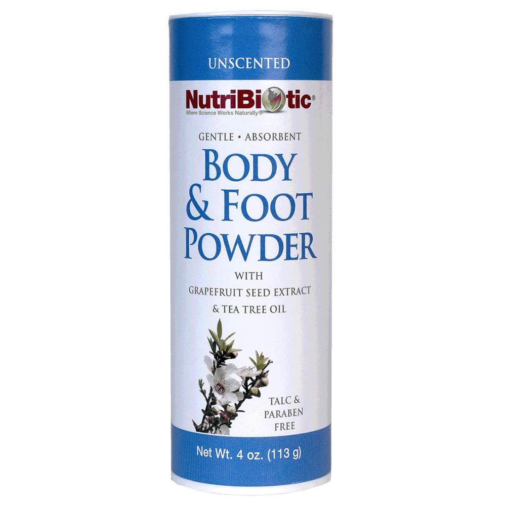 Nutribiotic Body and Foot Powder, Unscented, 4 Ounce