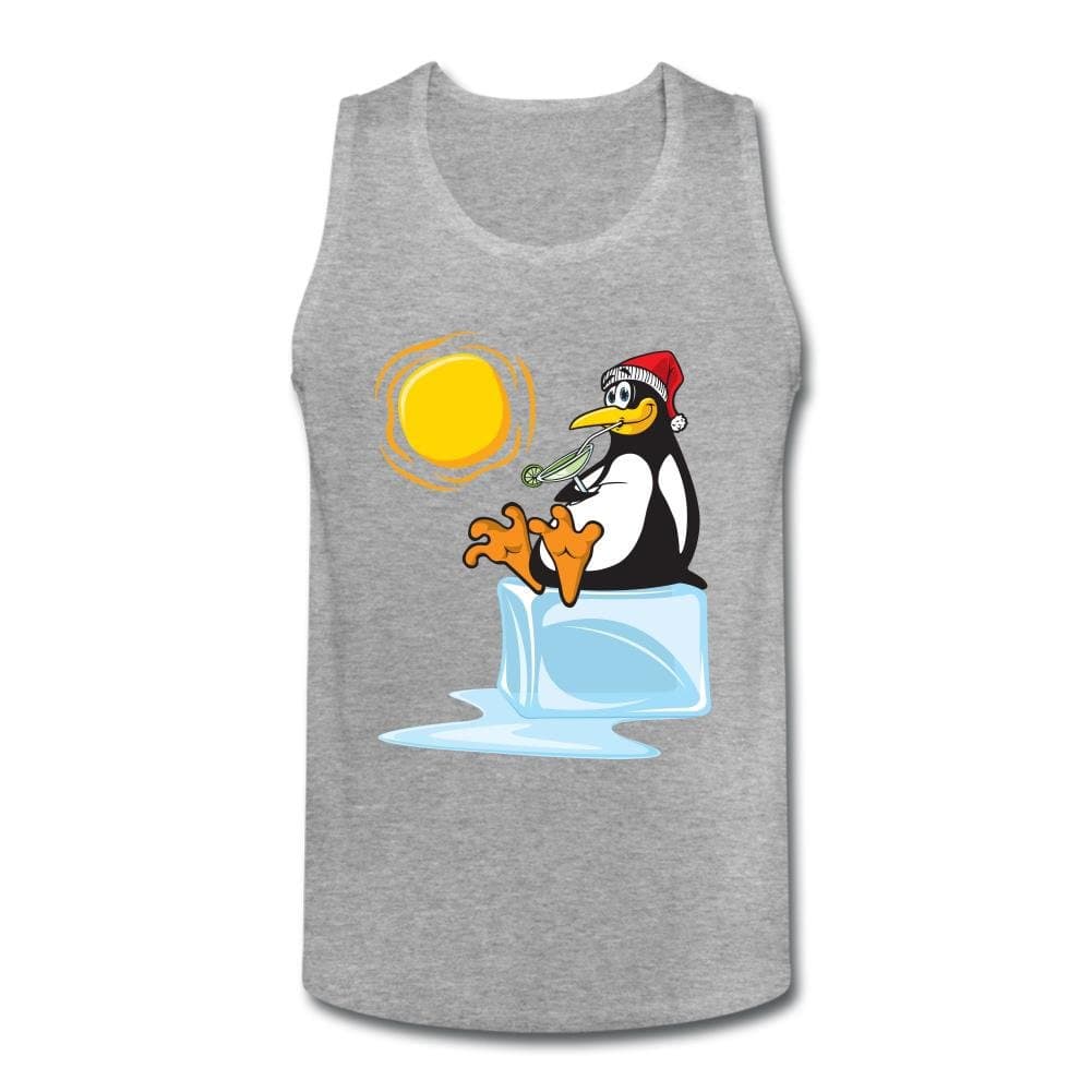 TopGD Custom A Penguin Drink Margarita In The Sun Tank Top For Men