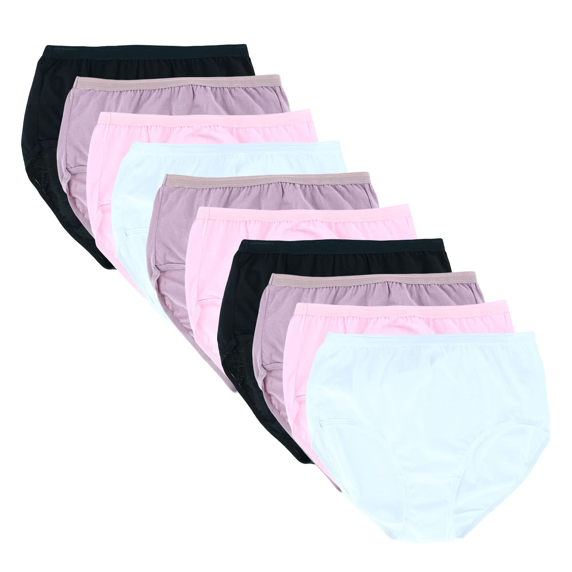 Fruit of the Loom Women's Eversoft Cotton Brief Underwear, Tag Free & Breathable, Available in Plus Size