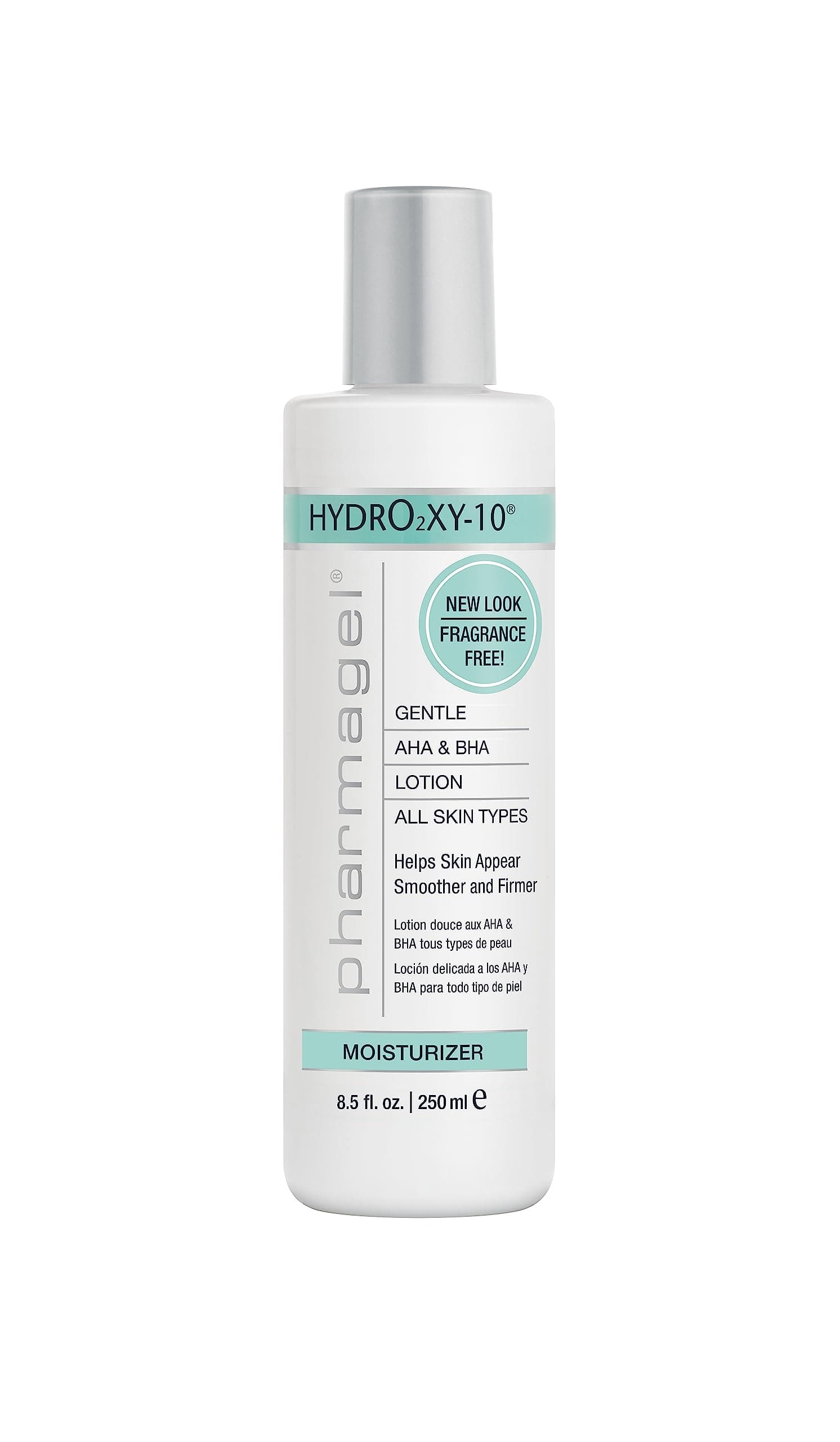 Hydro2 Xy 10 Lifting and Firming Concentrate Moisturizer | AHA and BHA Facial and Body Lotion | Rapid Absorption with Stabilized Oxygen - 8.5 fl. oz.